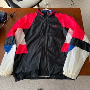 Nike Black and Pink Windbreaker Jacket and Pants